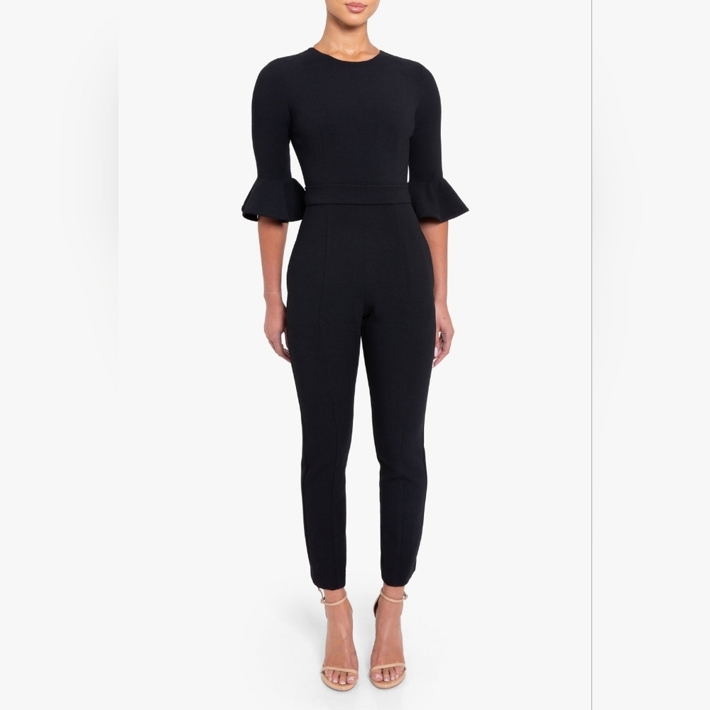 Like New Black Halo Brooklyn Jumpsuit - Size 4 - Picture 4 of 11